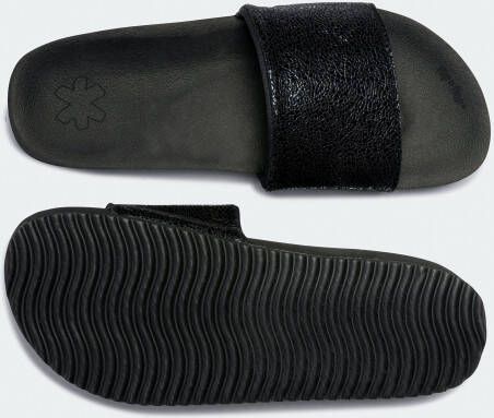 Flip Flop Slippers Pool metallic cracked zomerschoen slippers poolslides met metallic crush-effect