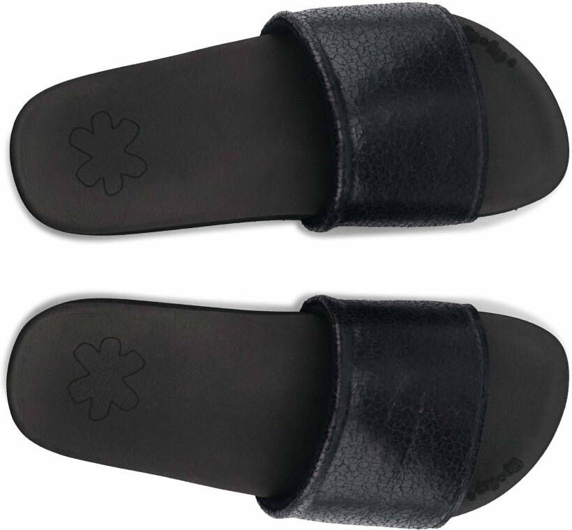 Flip Flop Slippers Pool metallic cracked zomerschoen slippers poolslides met metallic crush-effect