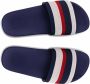 Flip Flop Slippers Pool*knit multi zomerschoen slippers poolslides met modieuze streepjespatroon - Thumbnail 2
