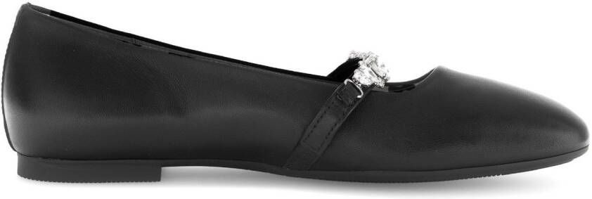 Gabor Ballerina's blockhak comfort schoen flats met fonkelende sierstenen