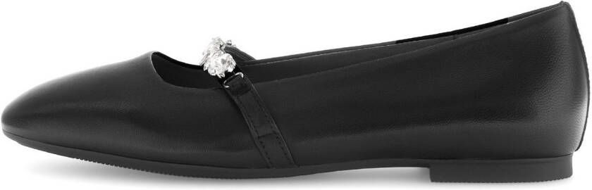 Gabor Ballerina's blockhak comfort schoen flats met fonkelende sierstenen