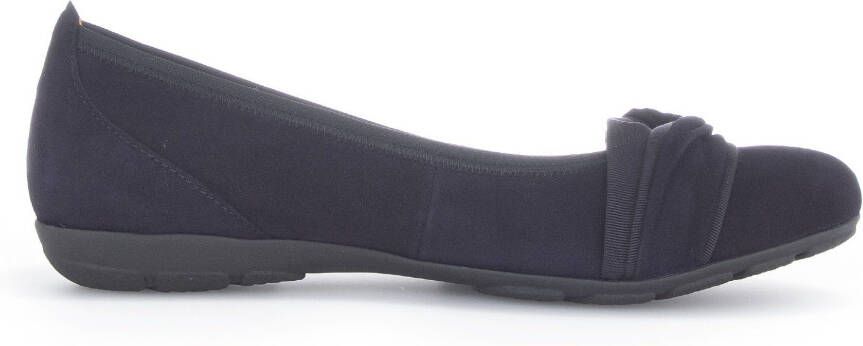 Gabor Ballerina's Platte schoenen slipper met comfortabele elastische afwerking