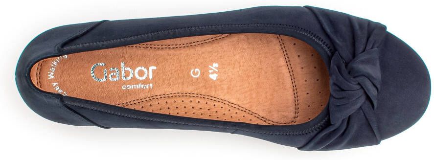 Gabor Ballerina's Florence Business schoenen slippers met modieuze knoop breedte G