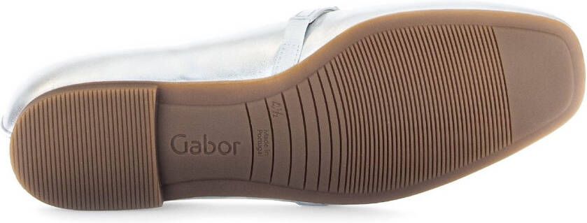 Gabor Ballerina's blockhak comfort schoen flats met fonkelende sierstenen