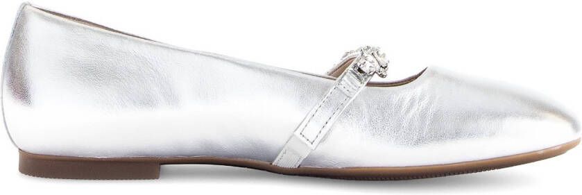 Gabor Ballerina's blockhak comfort schoen flats met fonkelende sierstenen