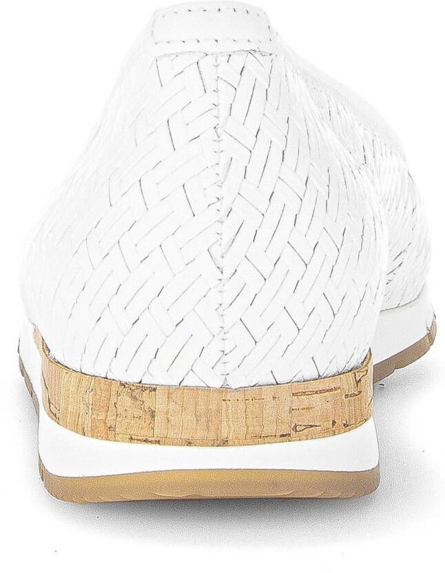 Gabor Ballerina's Florence wig hak comfort schoen gemaksschoen met vlechtpatroon breedte g