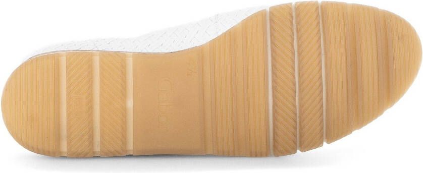 Gabor Ballerina's Florence wig hak comfort schoen gemaksschoen met vlechtpatroon breedte g
