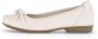 Gabor Ivoor Leren Klassieke Comfortabele Ballerina's Beige Dames - Thumbnail 7