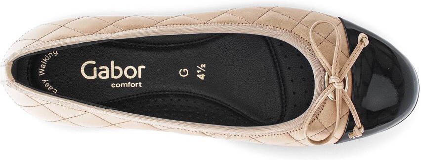 Gabor Ballerina's Florence lage schoen instapschoen businessschoen sierstiksels breedte g