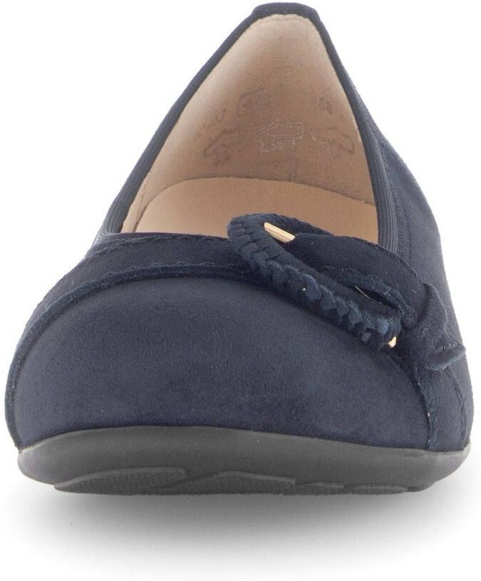 Gabor Ballerina's Florence blokhak business schoen comfort schoen met elastische afwerking breedte g
