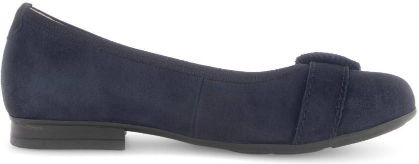 Gabor Ballerina's Florence blokhak business schoen comfort schoen met elastische afwerking breedte g