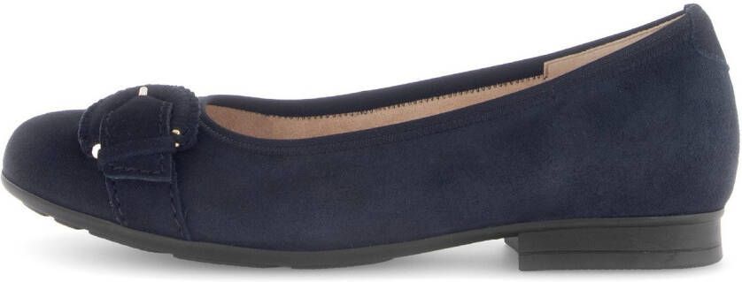 Gabor Ballerina's Florence blokhak business schoen comfort schoen met elastische afwerking breedte g