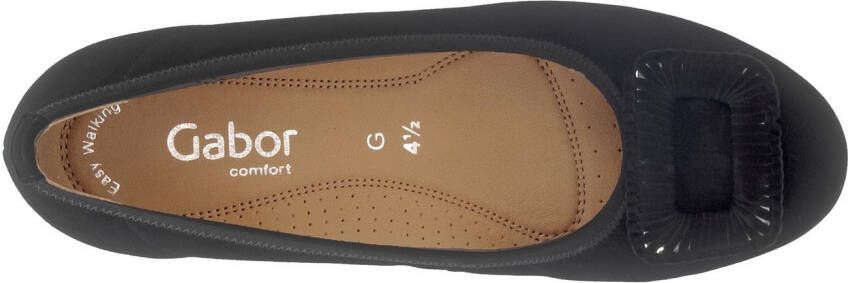 Gabor Ballerina's Florence comfort schoen zakelijke schoen elastische afwerking comfortbreedte g (= breed)