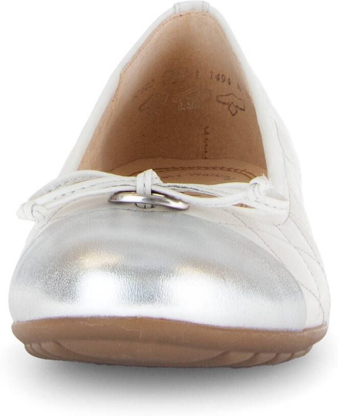 Gabor Ballerina's Florence lage schoen instapschoen businessschoen sierstiksels breedte g
