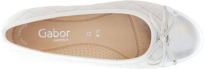 Gabor Ballerina's Florence lage schoen instapschoen businessschoen sierstiksels breedte g