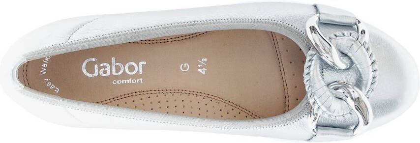 Gabor Ballerina's Florence sleehak business schoen lage schoen instapschoen met sierketting