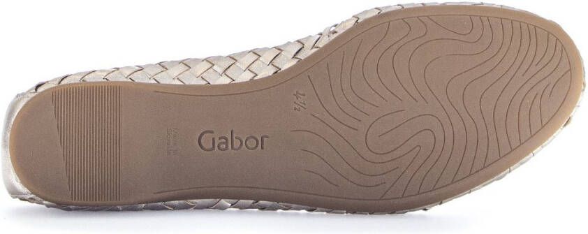 Gabor Ballerina's instapschoen lenteschoen zakelijke schoen met mooi vlechtpatroon