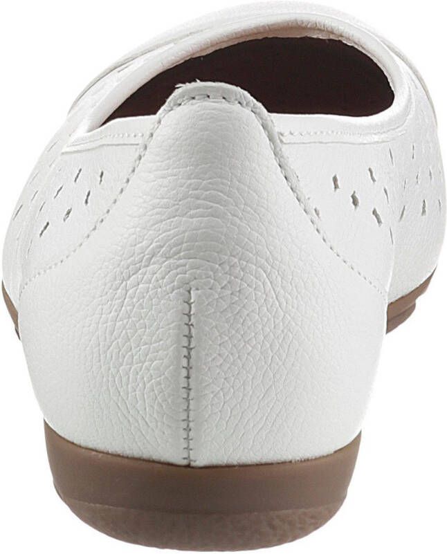 Gabor Ballerina's Slipper vrijetijdsschoen lage schoen met luchtig gaatjespatroon