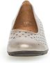 Gabor Gouden leren zomer ballerina schoenen Yellow Dames - Thumbnail 4