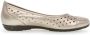 Gabor Gouden leren zomer ballerina schoenen Yellow Dames - Thumbnail 5