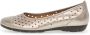 Gabor Gouden leren zomer ballerina schoenen Yellow Dames - Thumbnail 6