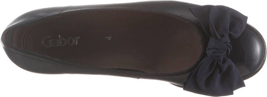 Gabor Ballerina's Flats kitten heel feestelijke schoenen met een mooie strik