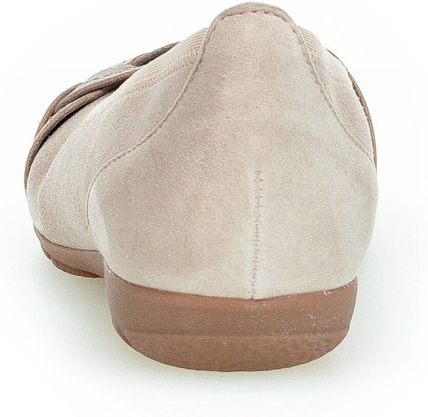 Gabor Ballerina's Feestelijke schoen slipper business schoen met decoratieve riem in metallic-look