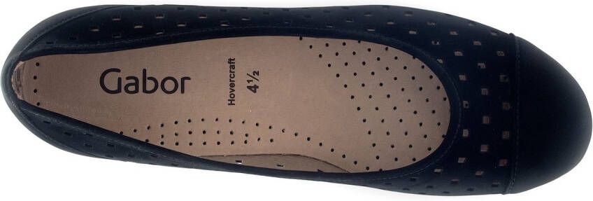 Gabor Ballerina's slipper zakelijke schoen lage schoen met hovercraft luchtkamerloopzool