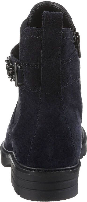 Gabor Chelsea-boots blokhak herfstmode enkellaars met decoratieve ketting aan de schacht