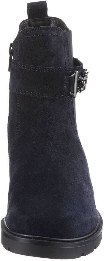 Gabor Chelsea-boots blokhak herfstmode enkellaars met decoratieve ketting aan de schacht