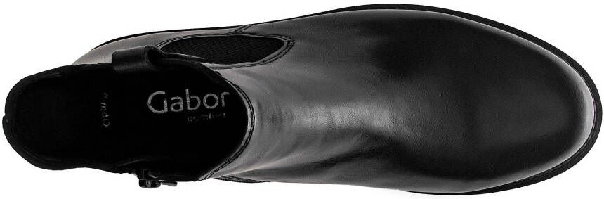 Gabor Chelsea-boots Davos blokhak herfstmode in comfortabele schoenwijdte g (= breed)