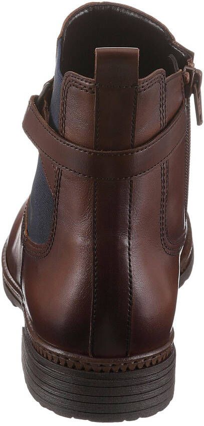 Gabor Chelsea-boots blokhak enkellaarsje businessmode met stretch inzet