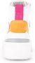 Gabor Witte Leren Hoge Sneakers Multicolor Dames - Thumbnail 4