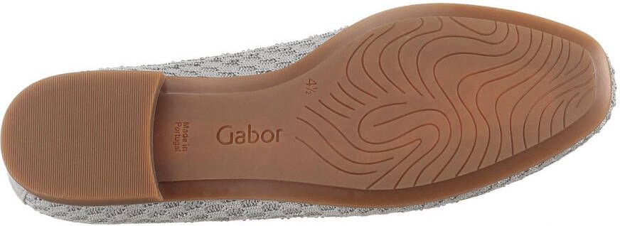 Gabor Instappers blokhak loafer comfortabele schoen met fonkelende strass-steentjes