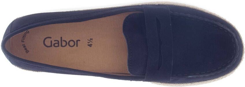 Gabor Instappers plateau comfortabele schoen platte schoenen met best fitting-uitvoering