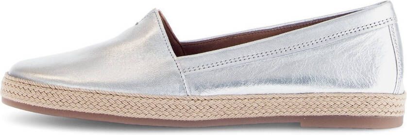 Gabor Instappers instapper comfortabele schoen platte schoenen met jute bekleed plateau
