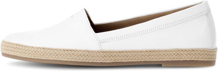 Gabor Instappers instapper comfortabele schoen platte schoenen met jute bekleed plateau