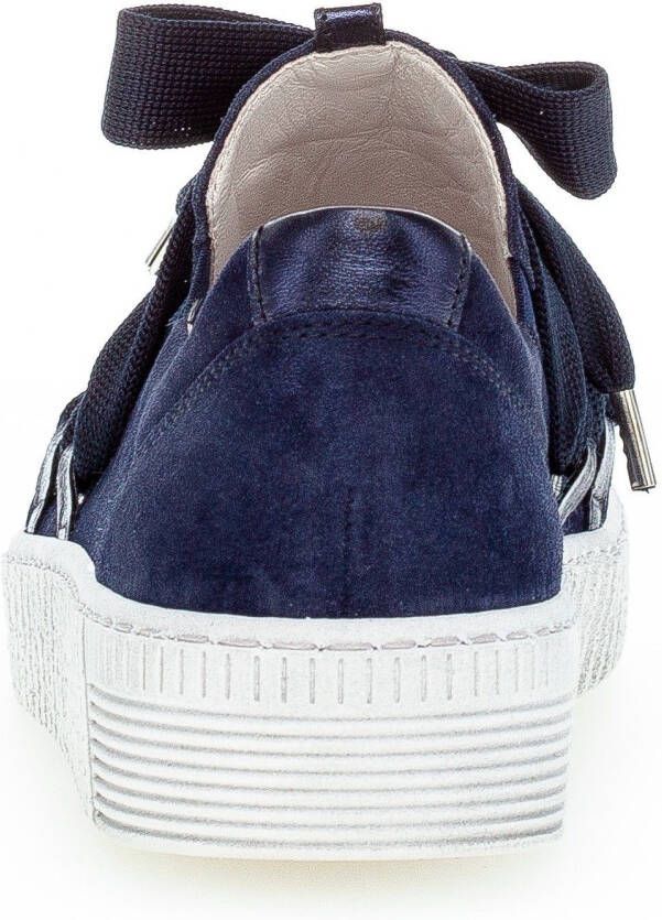 Gabor Plateausneakers Slip-on sneaker slipper veterschoen met sierveters