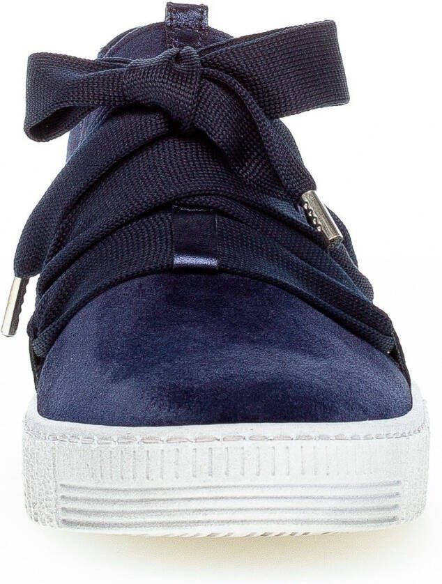 Gabor Plateausneakers Slip-on sneaker slipper veterschoen met sierveters