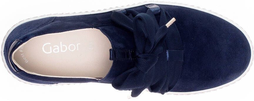 Gabor Plateausneakers Slip-on sneaker slipper veterschoen met sierveters