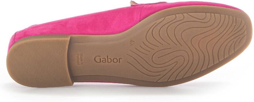 Gabor Loafers Slipper business schoen met versierband en blokhak