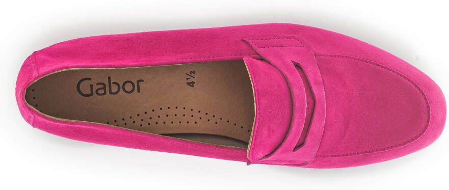 Gabor Loafers Slipper business schoen met versierband en blokhak