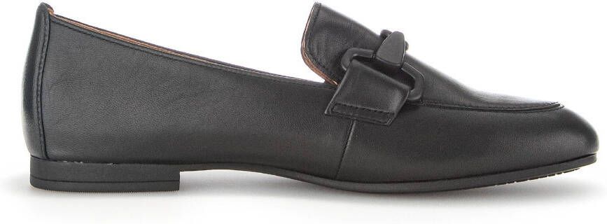Gabor Zwarte Leren Mocassins Black Dames - Foto 5
