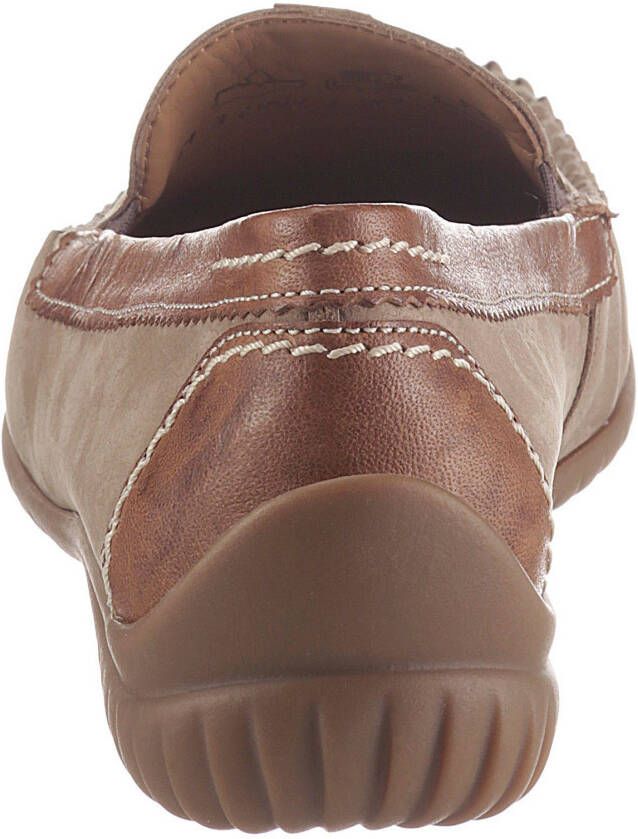Gabor Mocassins Florence slipper instapschoen comfortabele schoen met contrastnaad breedte g (=wijd)