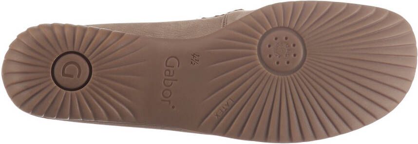 Gabor Mocassins Florence slipper instapschoen comfortabele schoen met contrastnaad breedte g (=wijd)