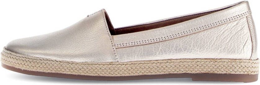 Gabor Instappers instapper comfortabele schoen platte schoenen met jute bekleed plateau