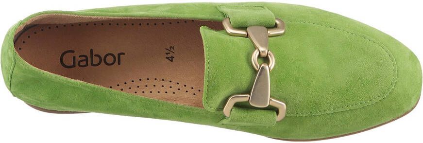 Gabor Instappers loafer lage schoen zakelijke schoen met elegante decoratieve gesp