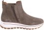 Gabor Taupe Suède Sneaker Boot Chelsea Stijl Brown Dames - Thumbnail 4