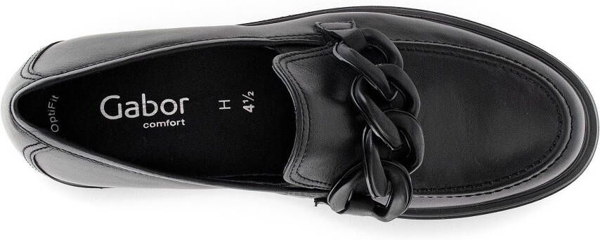 Gabor Loafers Davos businessmode slipper instapschoen lage schoen breedte h (zeer breed)