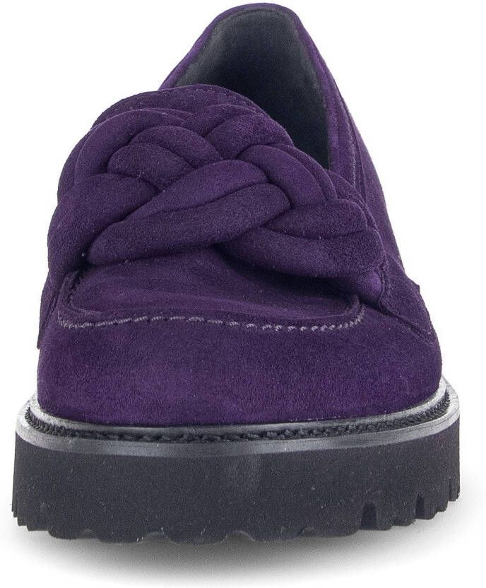 Gabor Loafers slipper lage schoen instapschoen met gevlochten sierband